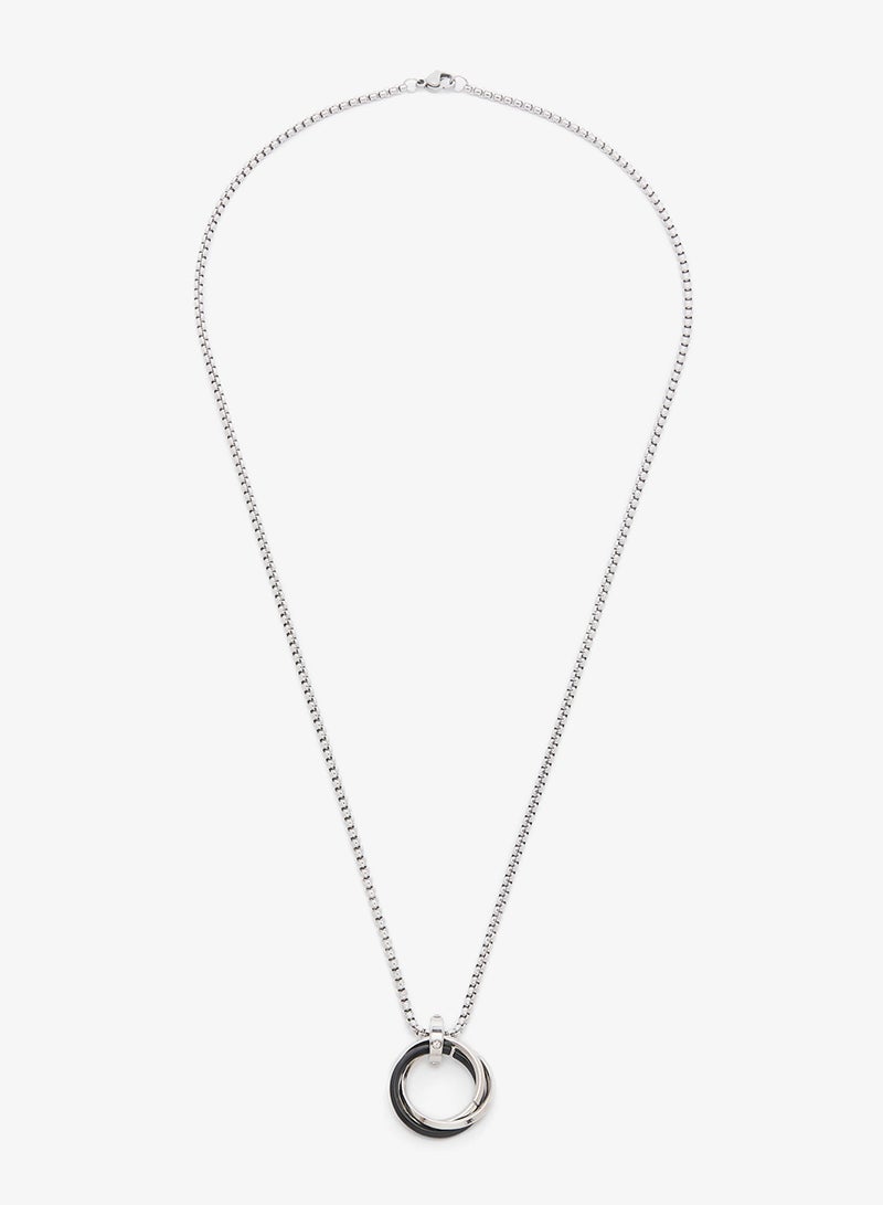 Seventy Five Everyday Interlocking Ring Pendant Necklace - Image 1
